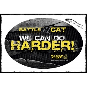 Naklejka Owalna Battle Cat 12cm - Black Cat